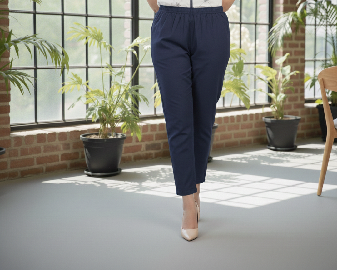 Deep Navy Essential Trousers – The Ultimate Wardrobe Anchor ⚓By Rangdey