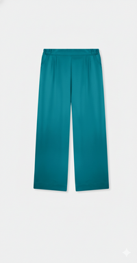 🌊 Deep Teal Wide-Leg Trousers 🌊 By Rangdey